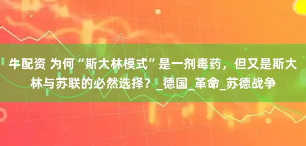牛配资 为何“斯大林模式”是一剂毒药，但又是斯大林与苏联的必然选择？_德国_革命_苏德战争
