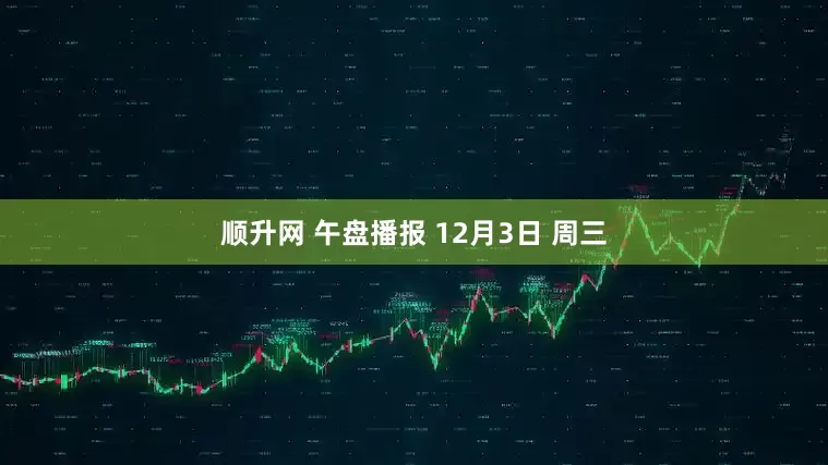 顺升网 午盘播报 12月3日 周三